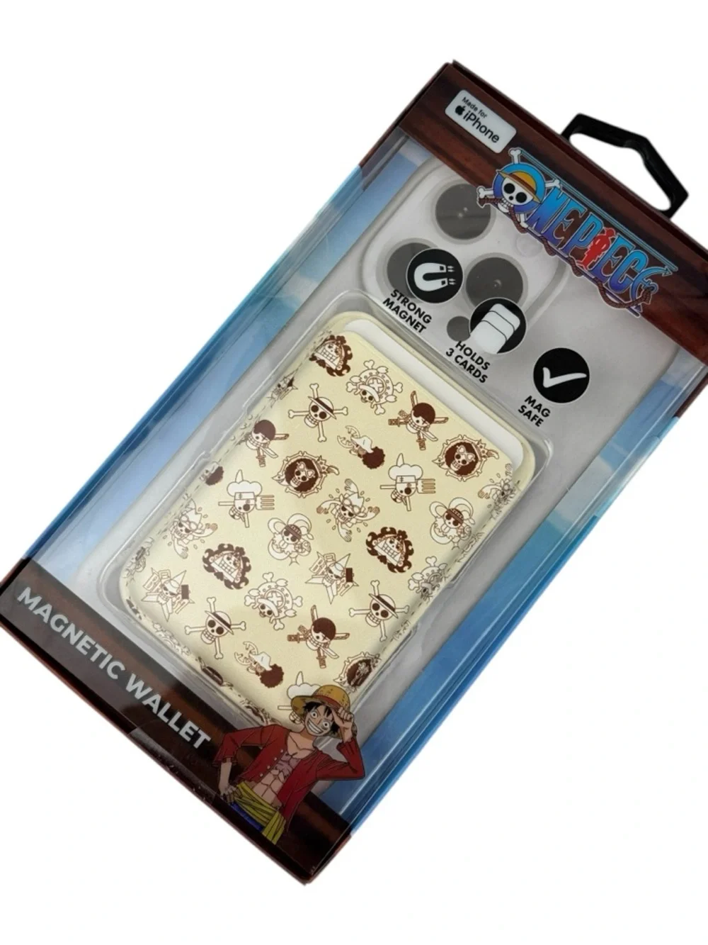 One Piece MagSafe Wallet Jolly Roger All Over Print CultureFly Magnetic Phone